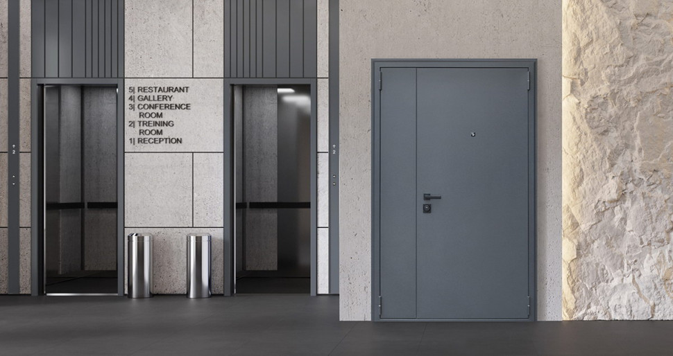 Стальная дверь «Байкал» (двустворчатая)