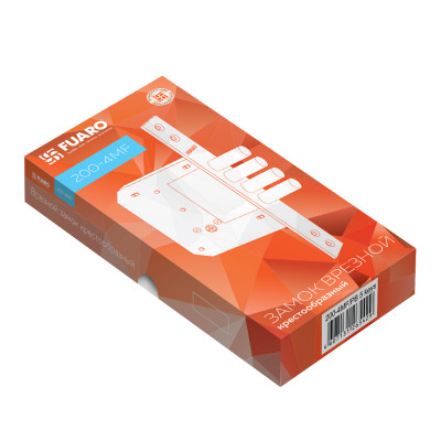 Замок Fuaro (Фуаро) врезной крестообразный X200-4MF/PB (200-4MF/PB) латунь 5key