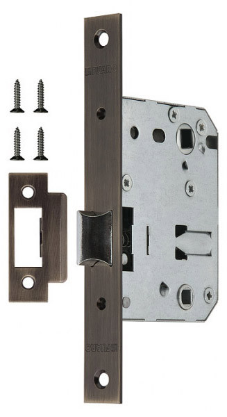 Защелка Fuaro (Фуаро) врезная METF72-50 (F72-50) AB бронза