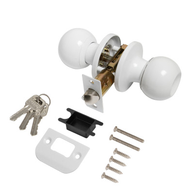 Ручка Punto (Пунто) защелка DK672/BL WH-ET (кл./фик.) белый