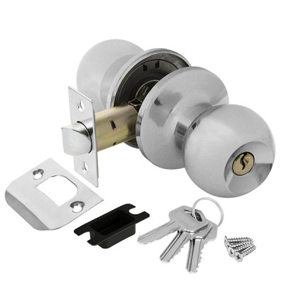 Ручка Ajax (Аякс) защелка DK682 CP-ET (6082 CP-E) (кл./фик.) хром