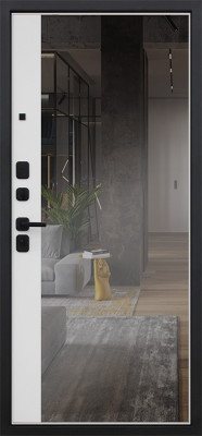 Стальная дверь "Фрегат" с зеркалом