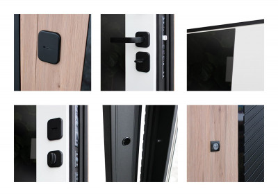 Стальная дверь "Фрегат" с зеркалом