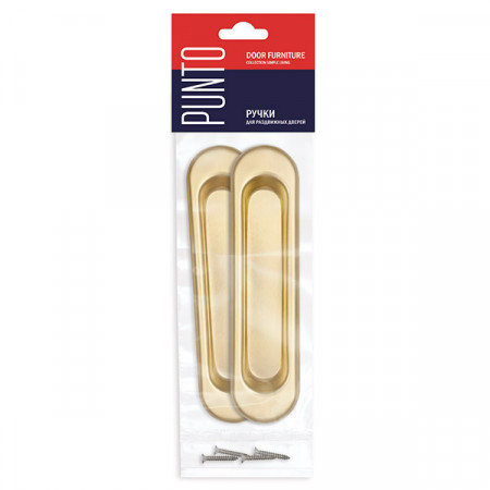 Ручка Punto (Пунто) для раздвижных дверей SH.SL152.010 (Soft LINE SL-010) SG матовое золото