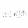 Цилиндровый Fuaro (Фуаро) механизм (D-PRO502-8/80) D-PRO5002-8Knob80(40+10+30) CP хром 5+1Key с верт. перекод.