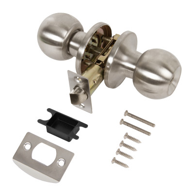 Ручка Punto (Пунто) защелка DK672/BL SN-BK (фик.) мат.никель