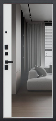 Стальная дверь "Бриг с зеркалом"