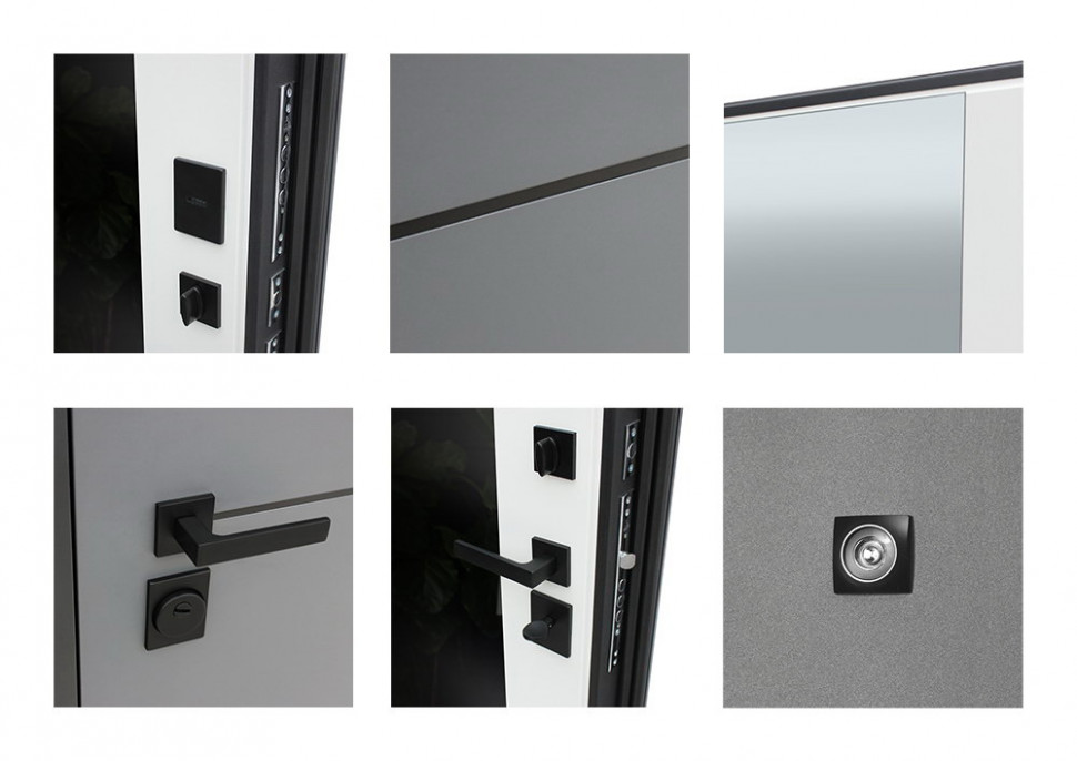 Стальная дверь "Бриг с зеркалом"