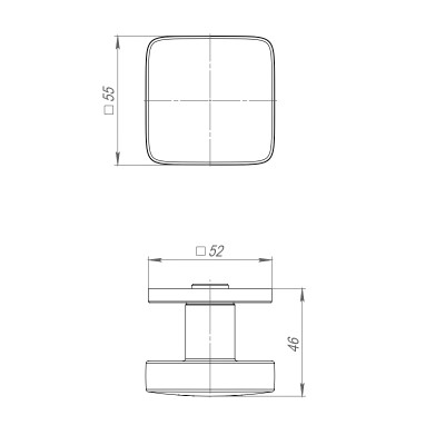 Ручка Punto (Пунто) раздельная R.ARC.R52.SALUT CP-8 хром