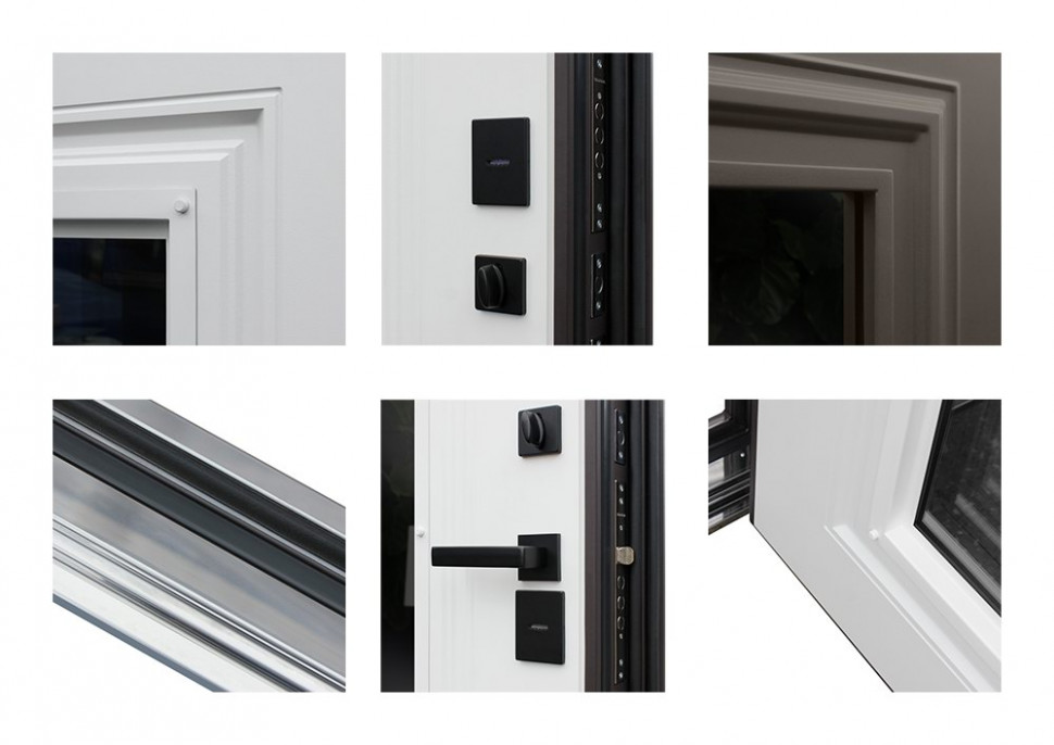 Стальная дверь "Тундра" с окном (терморазрыв 3к)