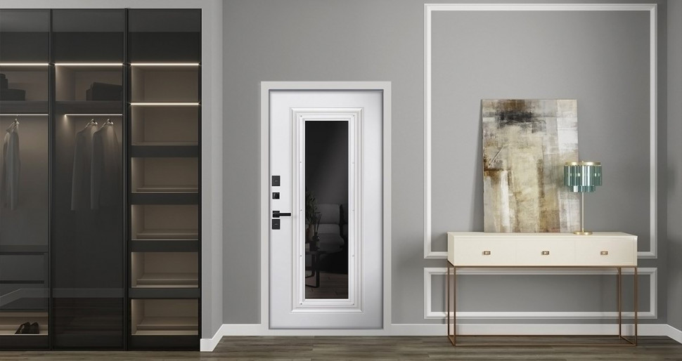 Стальная дверь "Тундра" с окном (терморазрыв 3к)