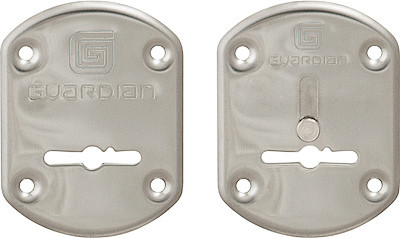 Накладки Guardian (Гардиан) сувальдные &quot &quot хром ГХ 21 /пара/, объемная /123:476/