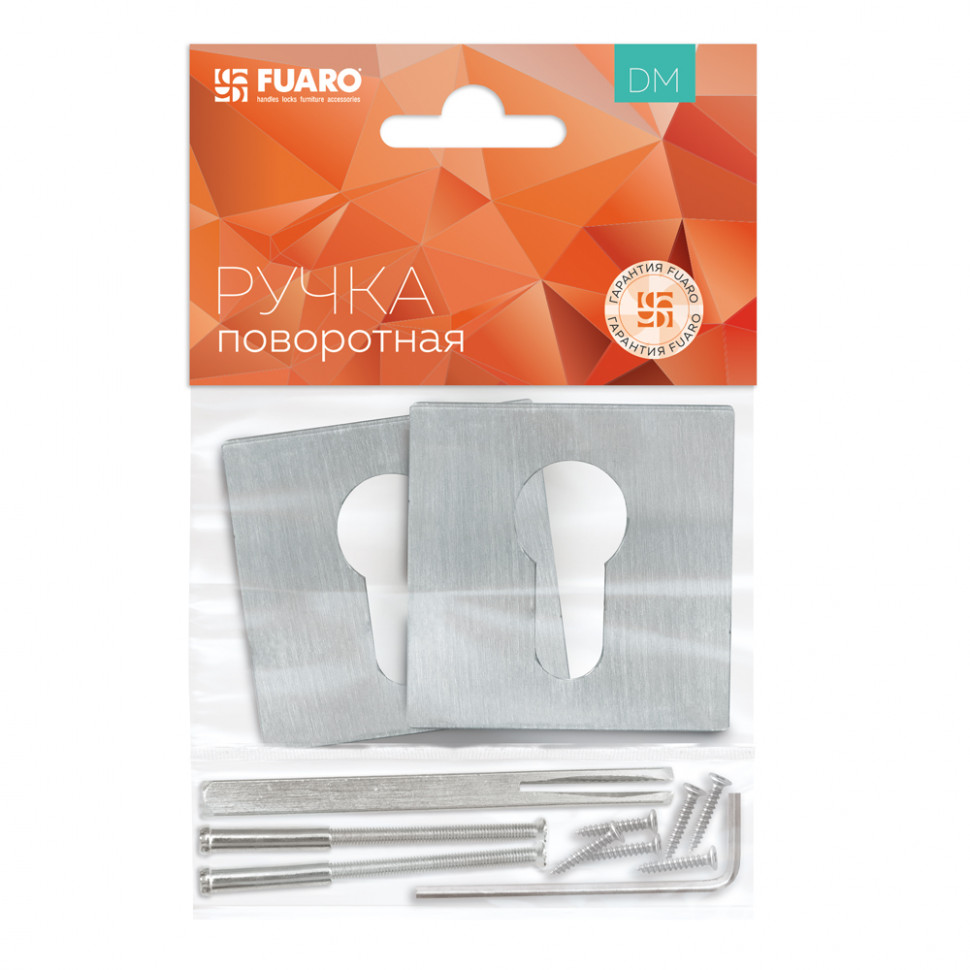 Накладка Fuaro (Фуаро) под цилиндр ET.K.DM51 (ET DM) SSC-16 сатинированный хром