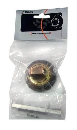 Ручка Fuaro (Фуаро) поворотная BKW8.R.RM54 (BKW8 RM) SG/GP-4 матовое золото/золото