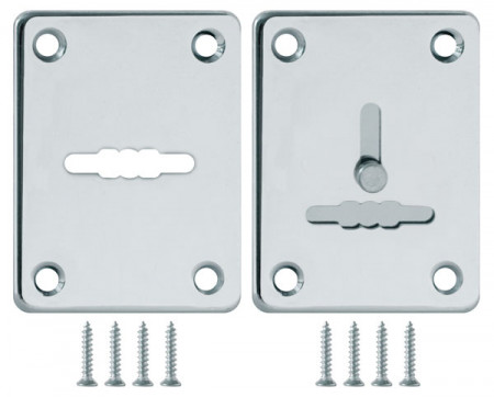 Накладка Fuaro (Фуаро) на сувальдный замок ESC.S-lift+S/K.set (ESC081/082) хром (2шт.)