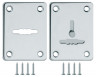 Накладка Fuaro (Фуаро) на сувальдный замок ESC.S-lift+S/K.set (ESC081/082) хром (2шт.)
