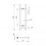 Ручка-скоба Fuaro (Фуаро) PULL.PH32/1200.22 INOX 304 (PH-22-32/1200-INOX) BLACK