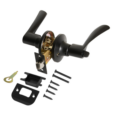 Ручка Punto (Пунто) защелка DK610/BL BL-BK (фик.) черный