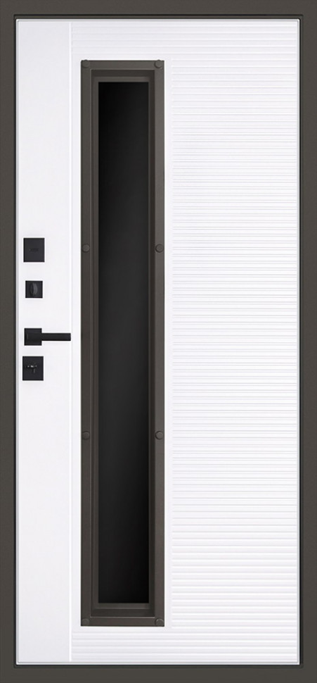 Стальная дверь "Barone" с окном (терморазрыв 3к)