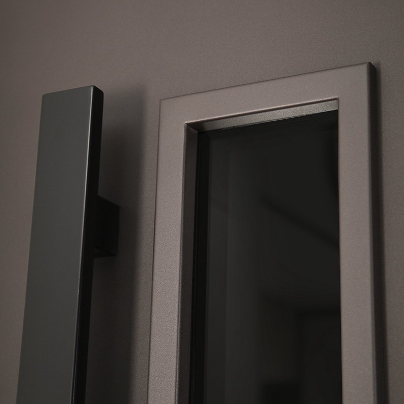 Стальная дверь "Barone" с окном (терморазрыв 3к)