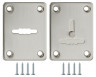 Накладка Fuaro (Фуаро) на сувальдный замок ESC.S-lift+S/K.set (ESC081/082) мат.никель (2шт.)