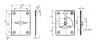 Накладка Fuaro (Фуаро) на сувальдный замок ESC.S-lift+S/K.set (ESC081/082) мат.никель (2шт.)