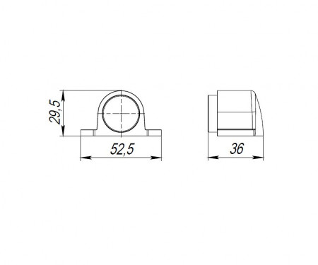 Упор Punto (Пунто) дверной напольный DFIX/F52 (DS PF-52 ) GR-23 графит