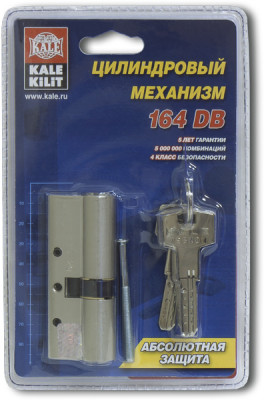 Цилиндровый Kale kilit (Кале килит) механизм 164 DBN-E/70 (30+10+30) mm латунь 5 кл.