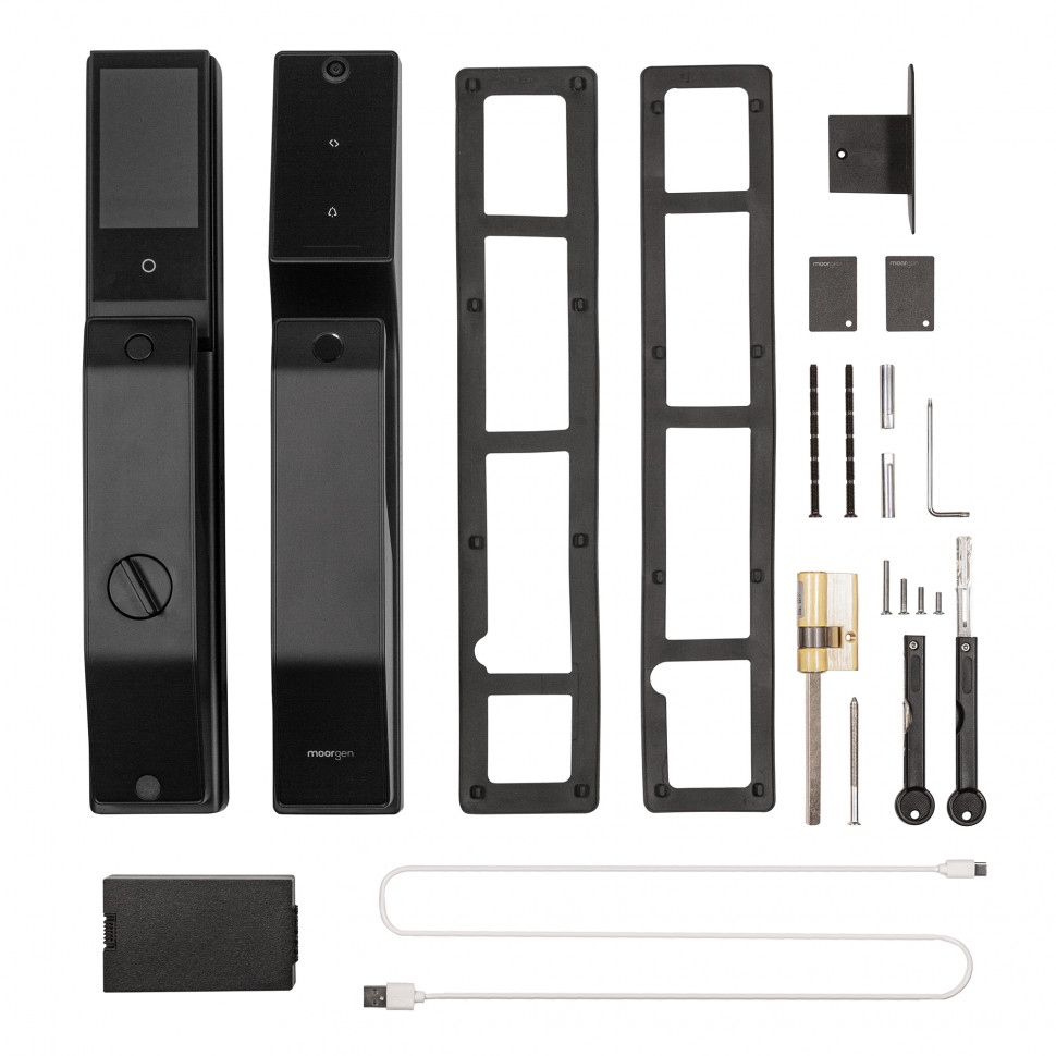 Электронный замок Moorgen T3+ c WiFi, с видеодомофоном