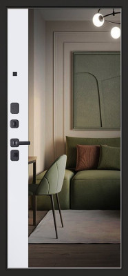 Стальная дверь "Solana" с зеркалом