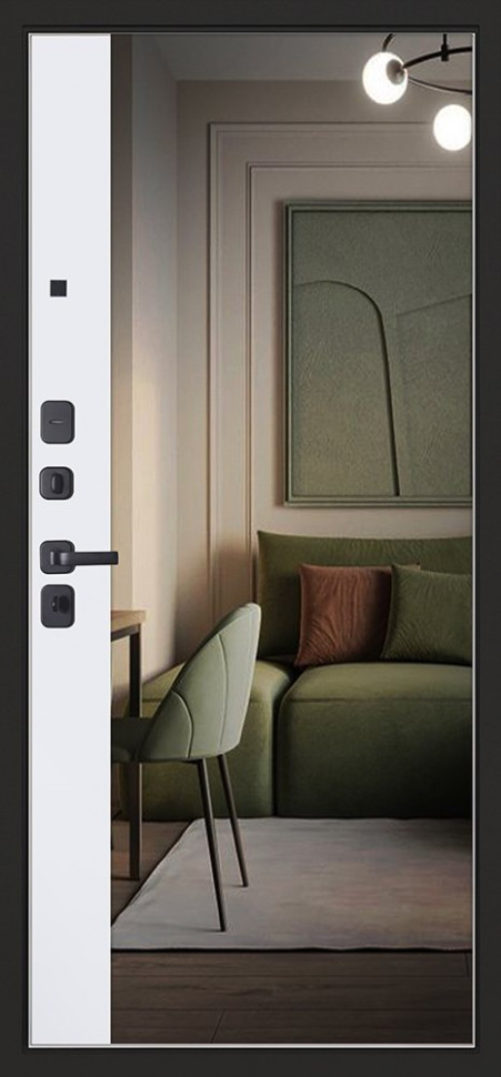 Стальная дверь "Solana" с зеркалом