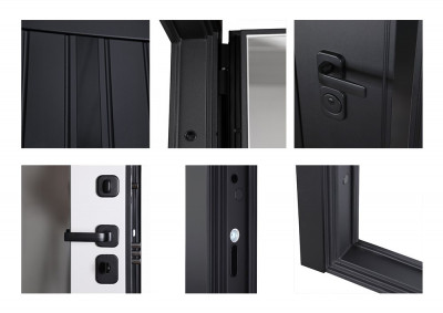 Стальная дверь "Solana" с зеркалом