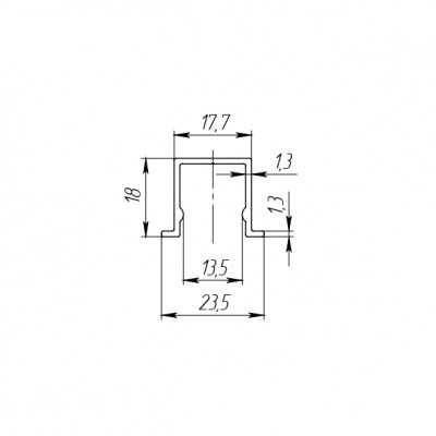 Нижняя Armadillo (Армадилло) направляющая Comfort 60/80/1500 bottom track
