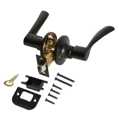 Ручка Punto (Пунто) защелка DK610/BL BL-PS (без фик.) черный