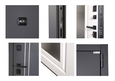 Стальная дверь "Vegas" с зеркалом