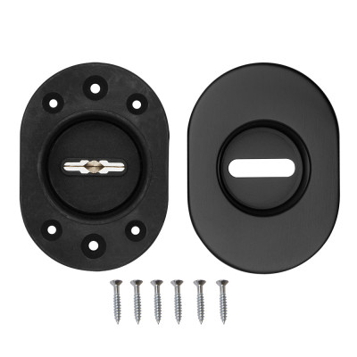 Накладка Fuaro (Фуаро) на сувальдный замок ESC.S-auto.RLR/U/R.477 BL-24 черный (1шт.)