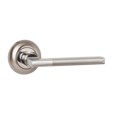 Ручка Ajax (Аякс) раздельная R.JR54.POLO TECH/IND SN/CP-3 мат.никель/хром (белая коробка)