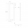 Ручка-скоба Fuaro (Фуаро) PULL.PH38/600.26 INOX 304 (PH-26-38/600-INOX) BLACK