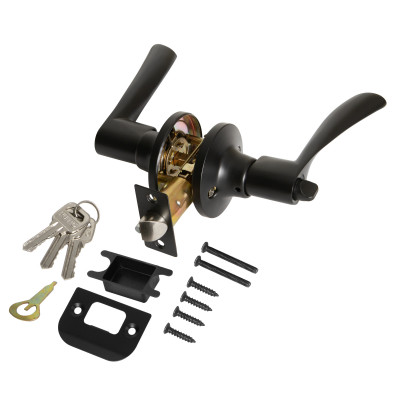 Ручка Punto (Пунто) защелка DK610/BL BL-ET (кл./фик.) черный