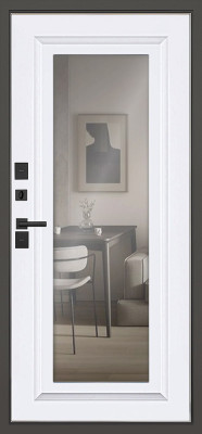 Стальная дверь Тайга с зеркалом (терморазрыв 3к)