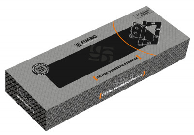 Петля Fuaro (Фуаро) универсальная без врезки IN4500W-BL CF (500-2BB/BL 100x2,5) кофе БЛИСТЕР