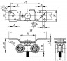 Комплект роликов Armadillo (Армадилло) для раздвижных дверей SLD.Comfort.SET.rollers/60 (DIY Comfort 60/4 kit)