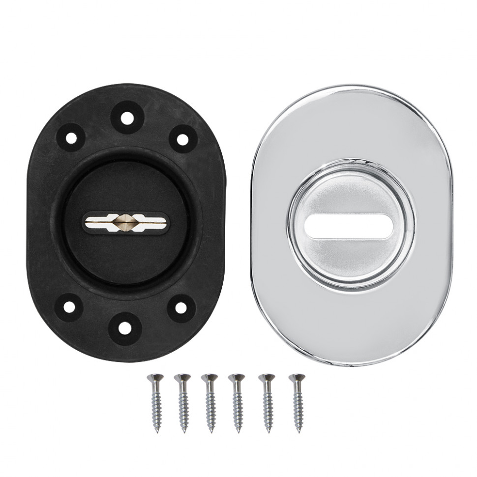 Накладка Fuaro (Фуаро) на сувальдный замок ESC.S-auto.RLR/U/R.477 CP-8 хром (1 шт)