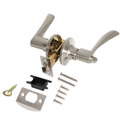 Ручка Punto (Пунто) защелка DK610/BL SN-BK (фик.) мат.никель