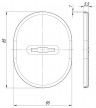 Накладка Fuaro (Фуаро) на сувальдный замок ESC.S.SF/OV.475 (ESC 475) AB зелёная бронза