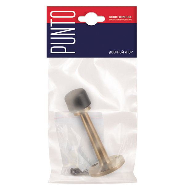 Упор Punto (Пунто) дверной настенный DFIX/W80 (DS PW-80) CF-17 кофе