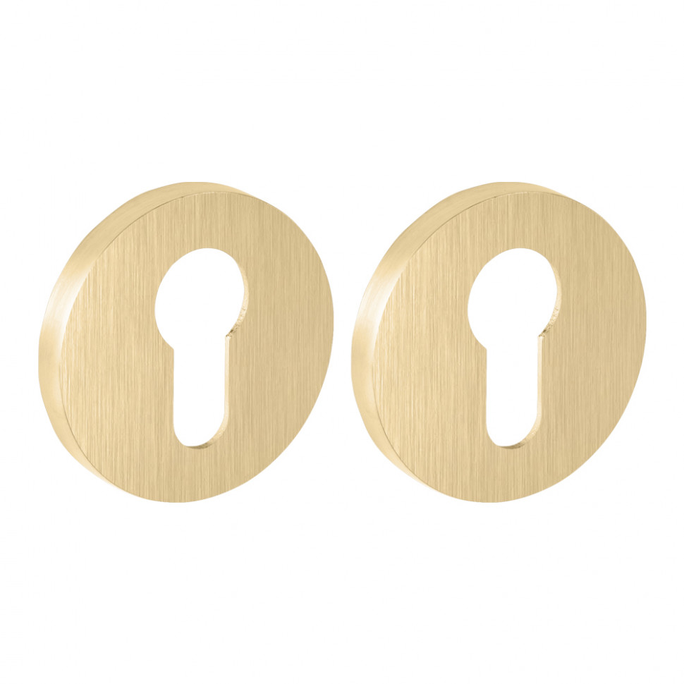 Накладка Fuaro (Фуаро) на цилиндр ET.R.SLR52 SSG-39 сатинированное золото