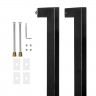 Ручка-скоба Fuaro (Фуаро) PULL.PH38/800.26 INOX 304 (PH-26-38/800-INOX) BLACK