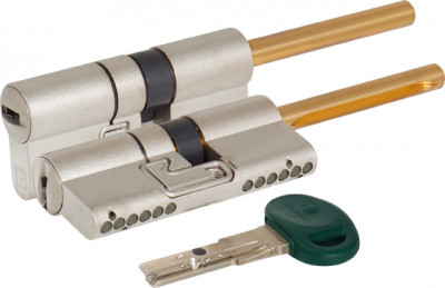 Цилиндровый механизм Mottura (Моттура) под вертушку (дл. шток) C31P313101C5 (62 мм/26+10+26), МАТ.НИКЕЛЬ