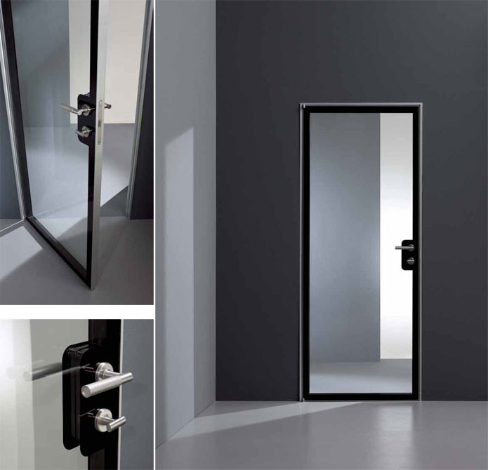 Скрытая алюминиевая дверь